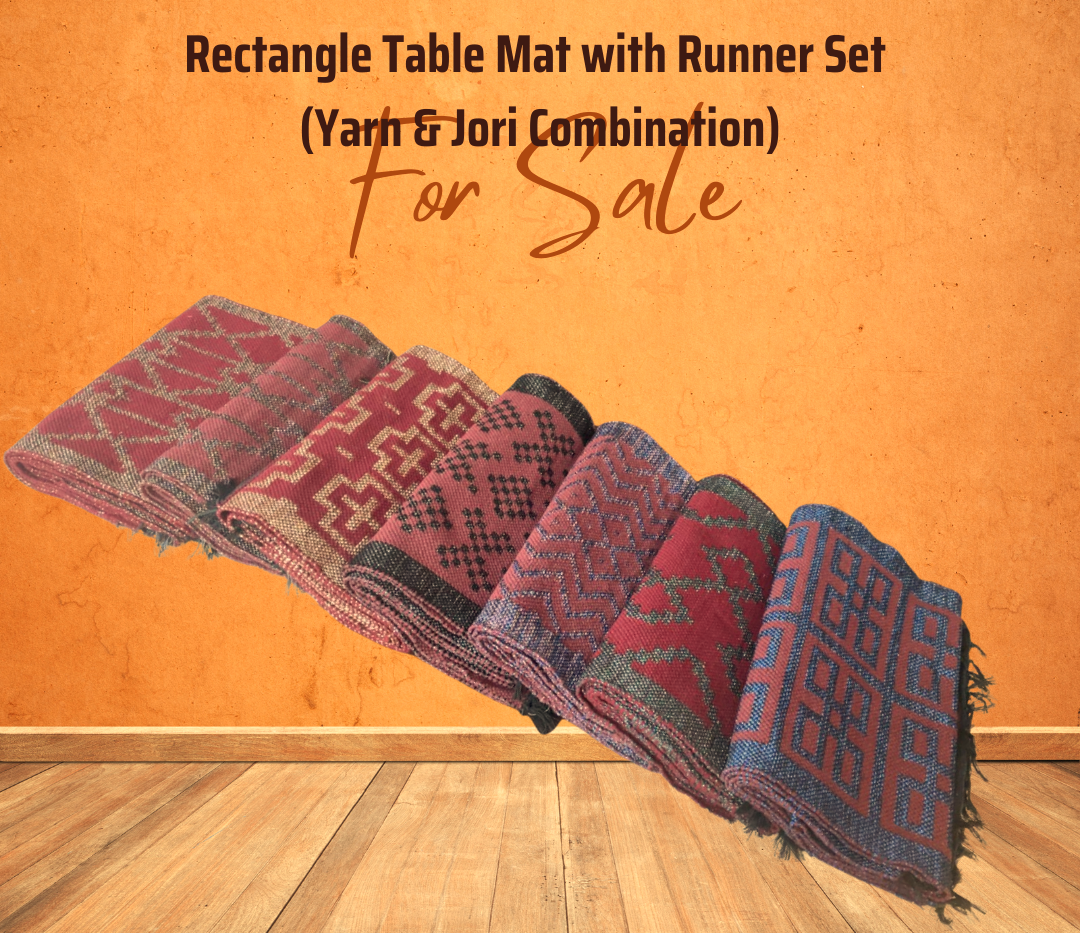 Handloom Cotton Table Runner Set