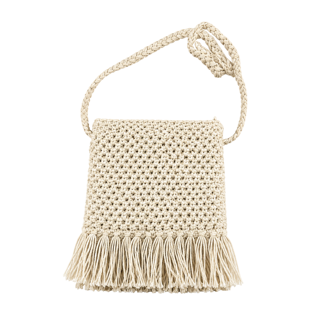 Handmade Macrame Ladies Fringe Bag