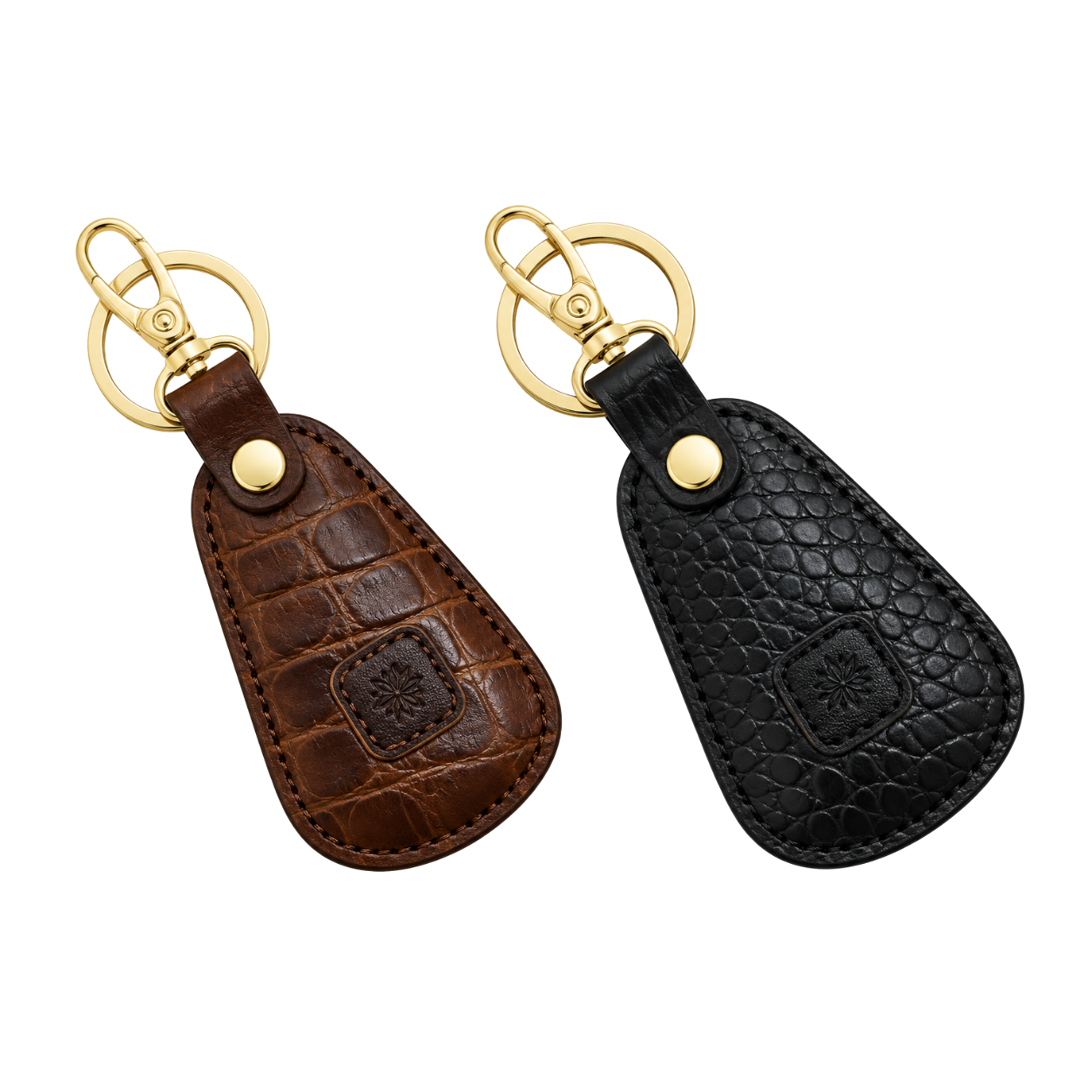 Leather Key Ring (Teardrop & Oval Shape)