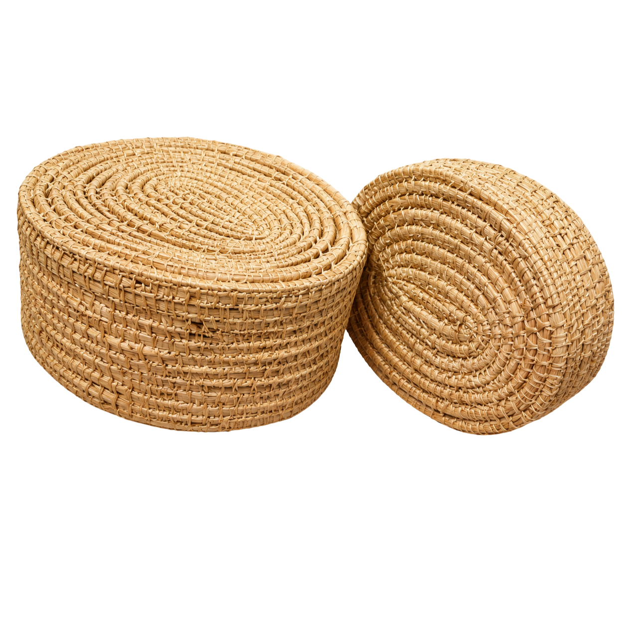 Palm Leaf Fiber Jewellery Box (2 Pcs. Combo)