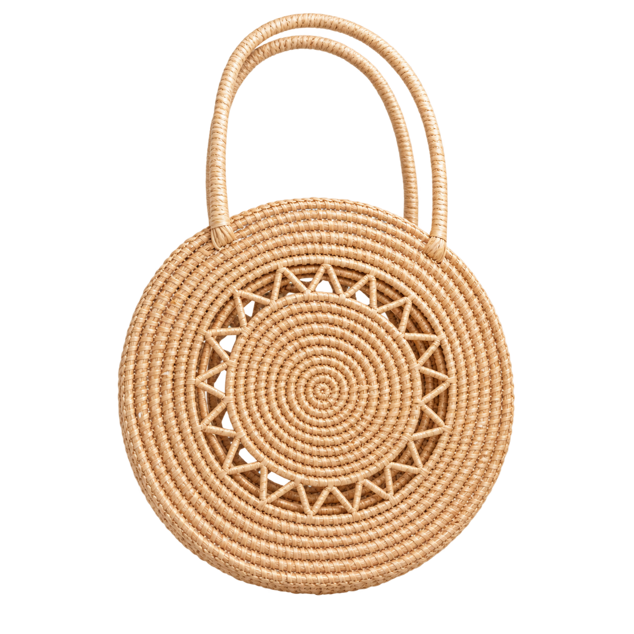 Handcrafted Palm Fiber Ladies Beach Bag