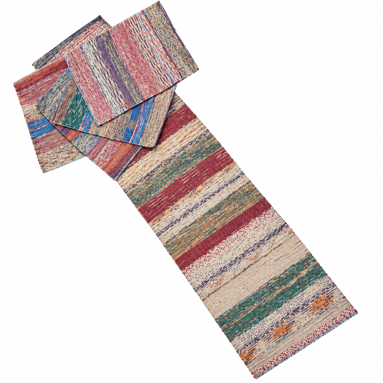 Sustainable Recycled Cotton Table Runner Set