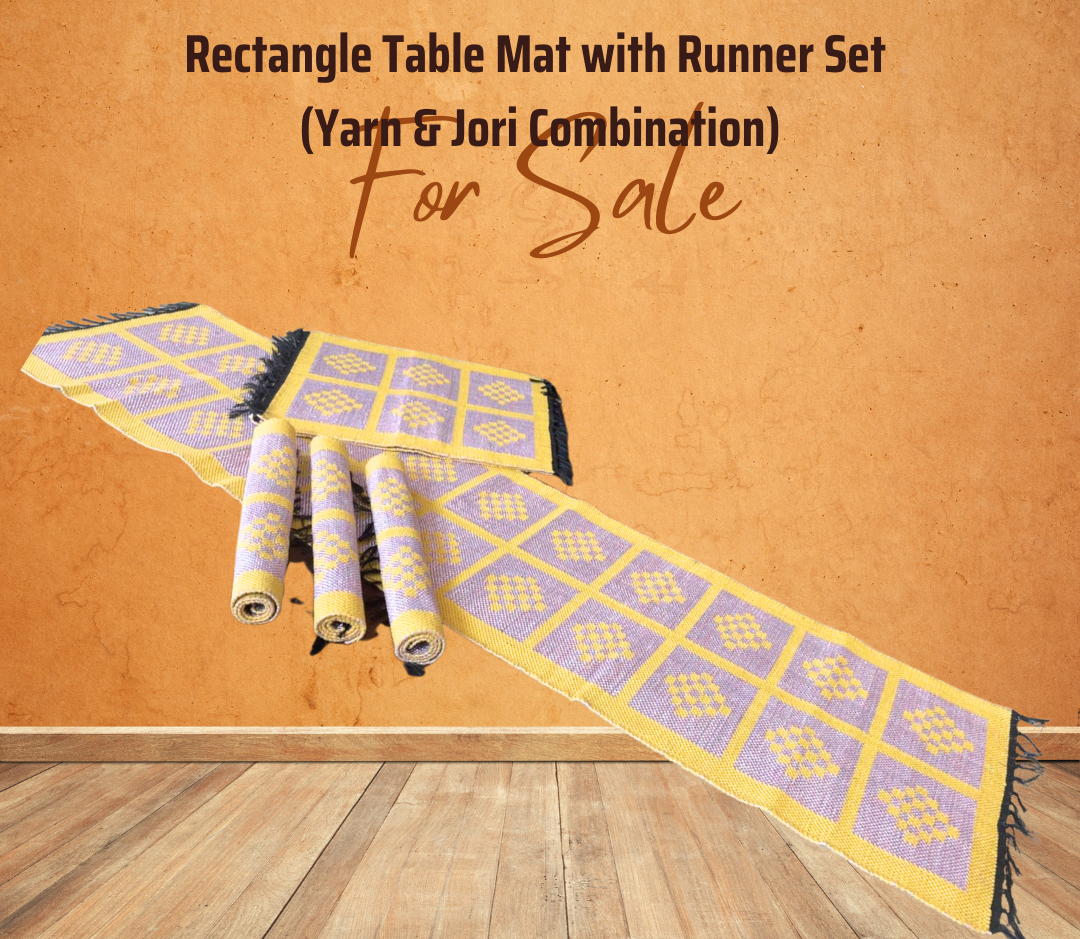 Handloom Cotton Table Runner Set