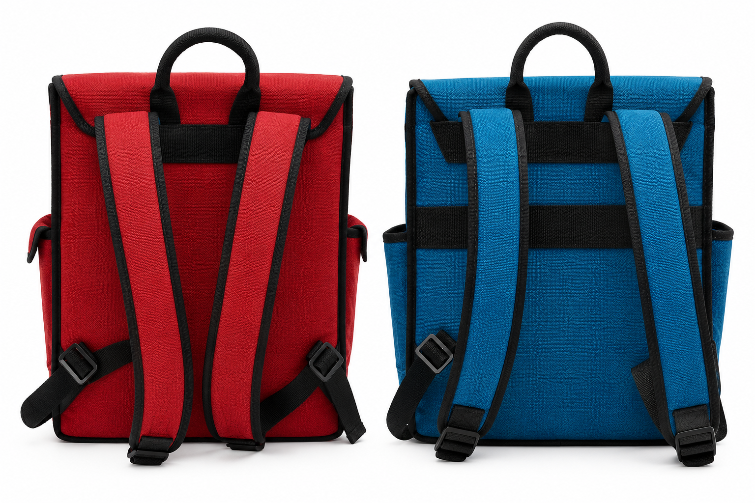 Eco-Friendly Jute Backpack with Leather Lining