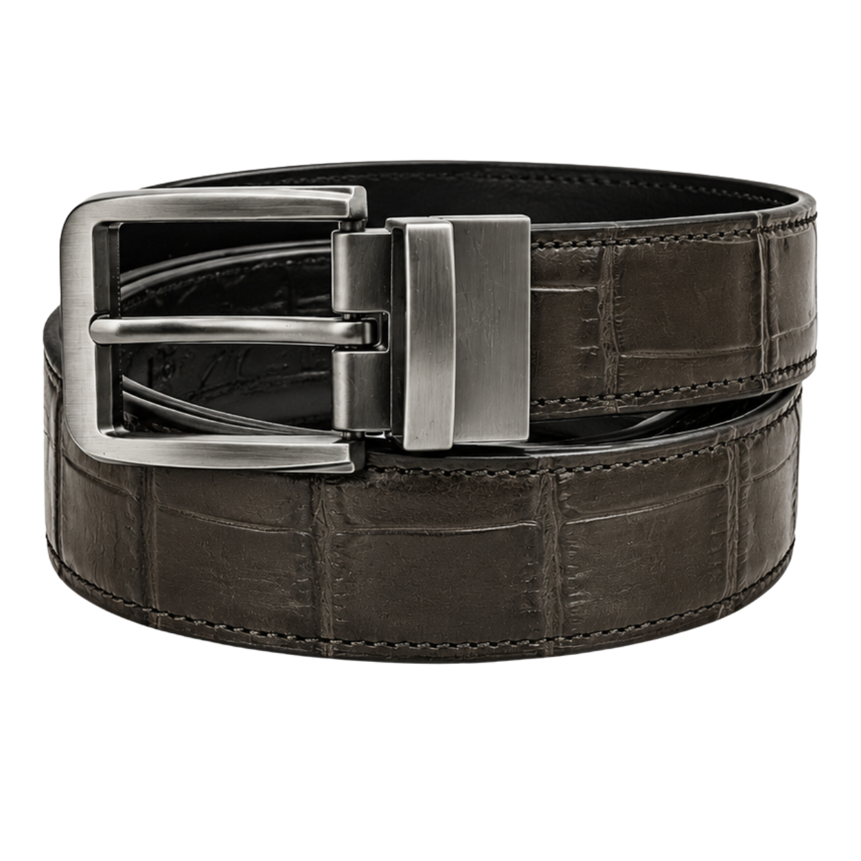 Leather Formal Belt (BROWN)