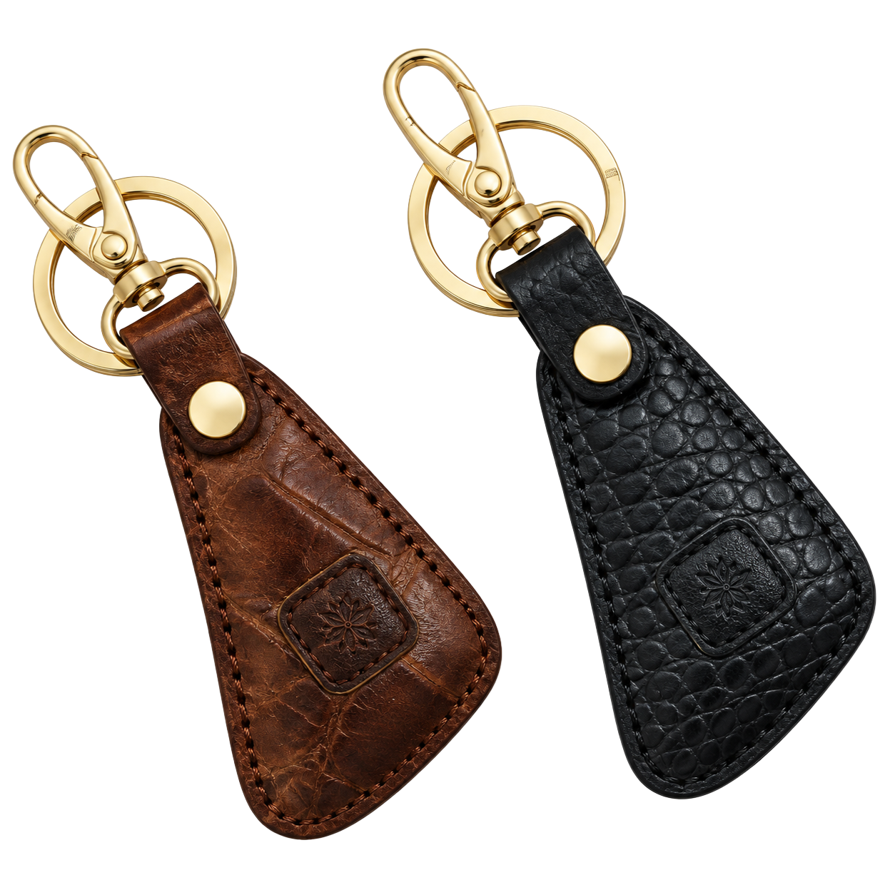 Leather Key Ring (Teardrop & Oval Shape)